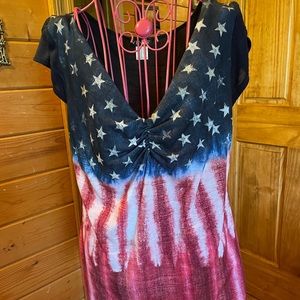 Venus USA FLAG TOP. Size medium